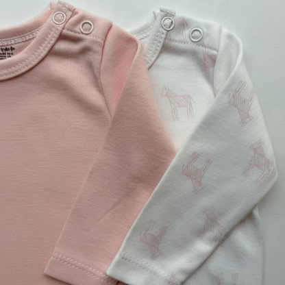 Set de 2 camisetas de algodón bebé